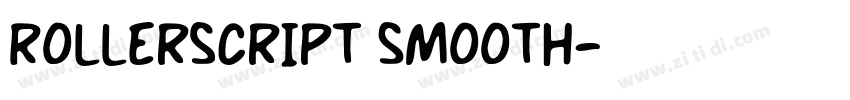 Rollerscript Smooth字体转换